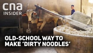 Forgotten Palate - How traditional noodles are made by hand, foot & bull in Indonesian village